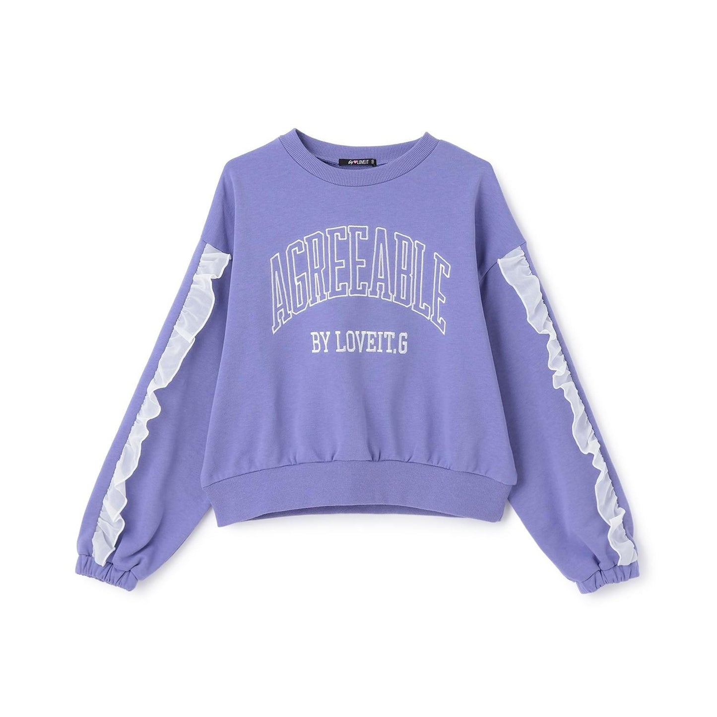 荷葉邊學院風套頭衫