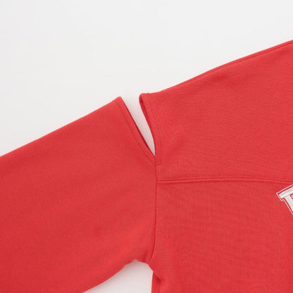 肩部開叉套頭衫