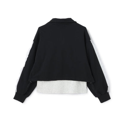 半拉鍊抽繩套頭衫