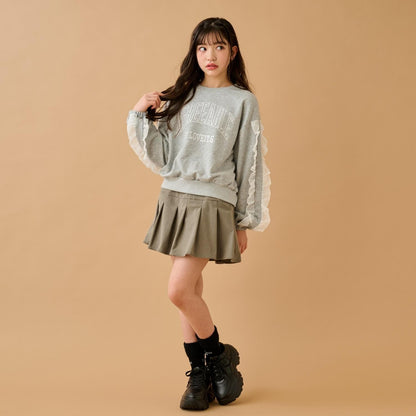 荷葉邊學院風套頭衫