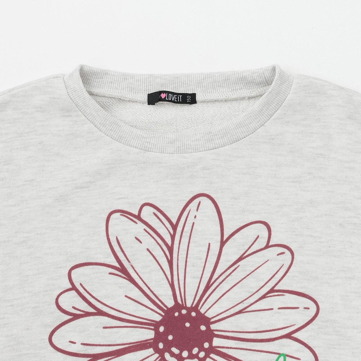 花卉植絨套頭衫