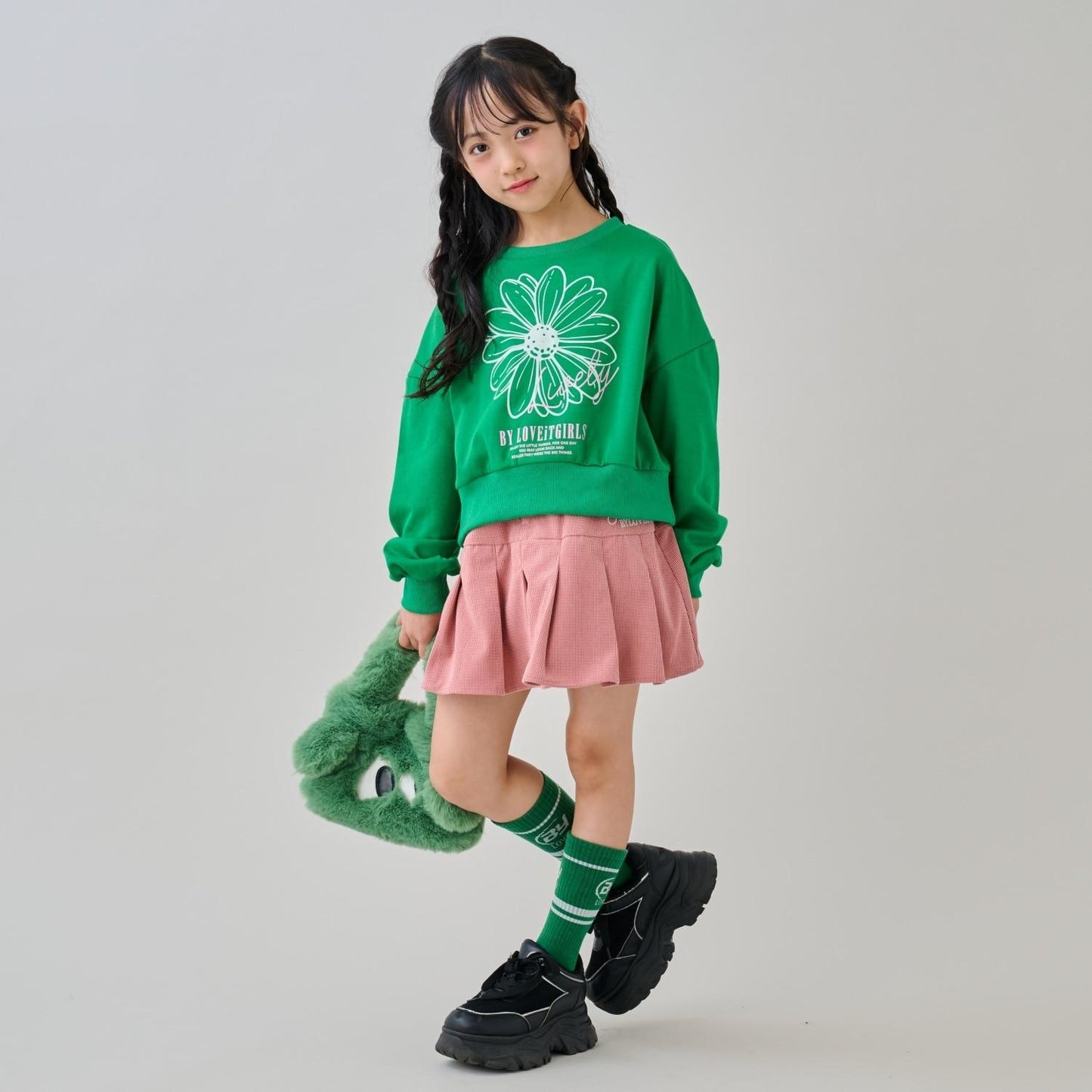 花卉植絨套頭衫