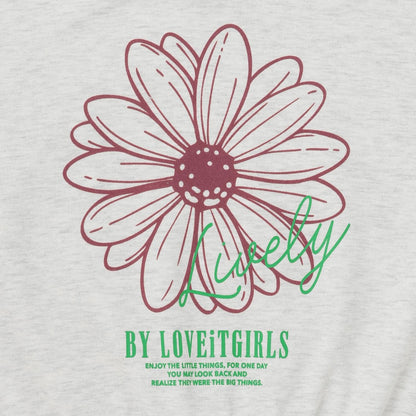 花卉植絨套頭衫