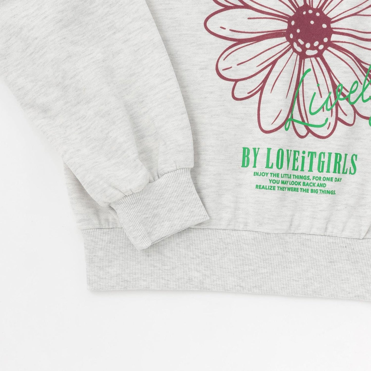 花卉植絨套頭衫