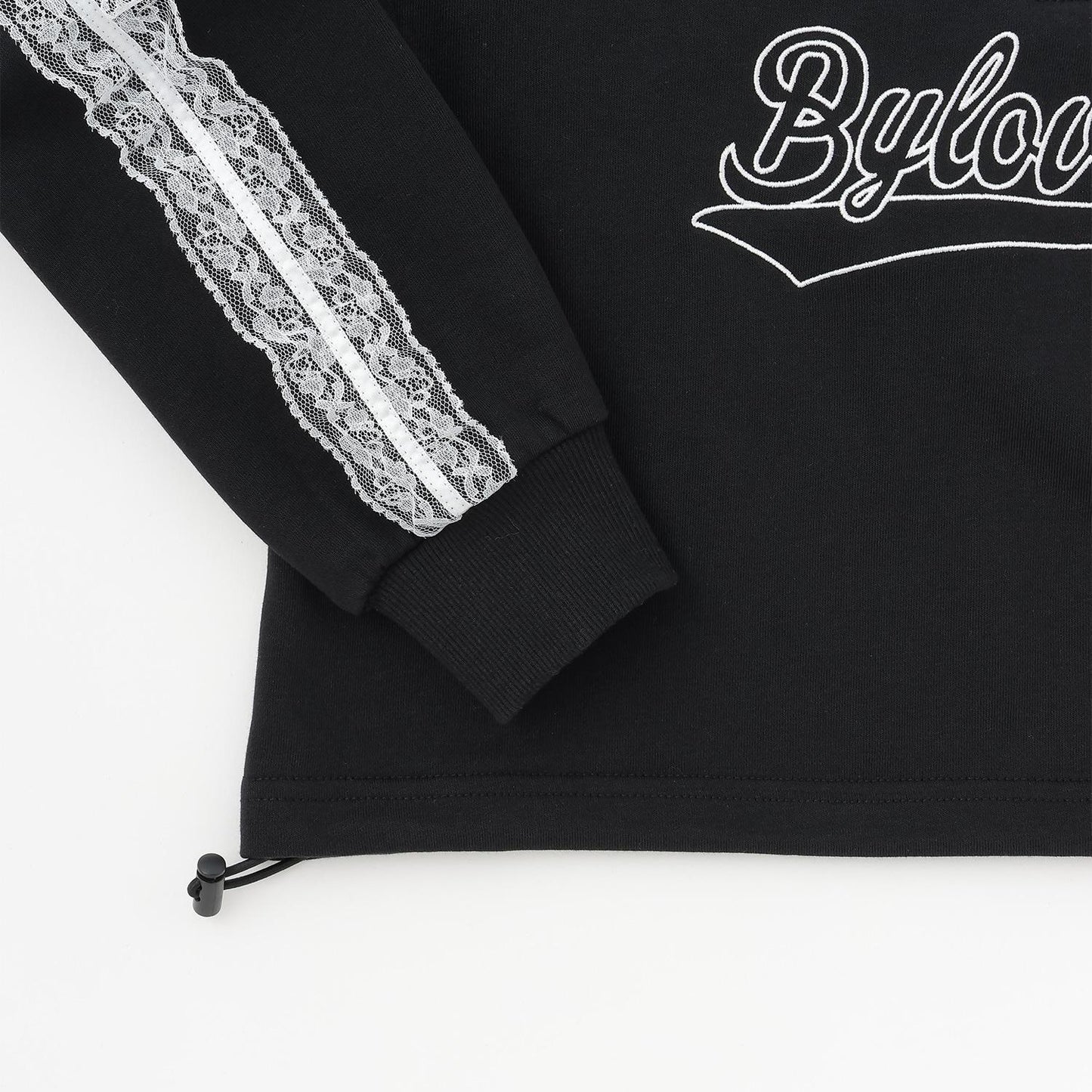 半拉鍊抽繩套頭衫