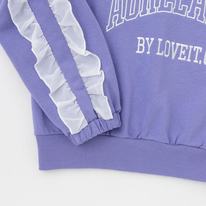 荷葉邊學院風套頭衫