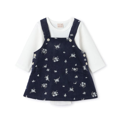 花卉圖案連衣裙套裝