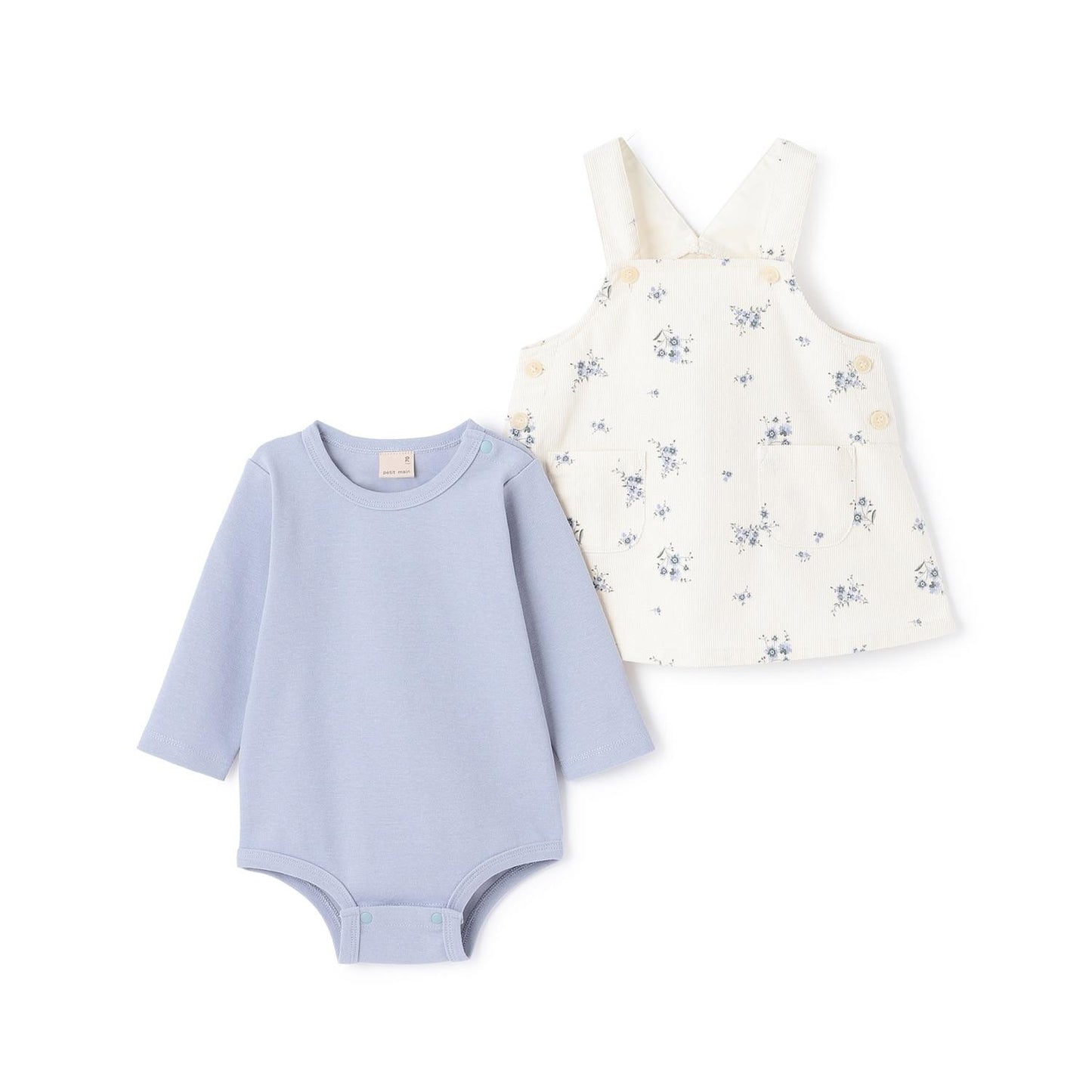 花卉圖案連衣裙套裝