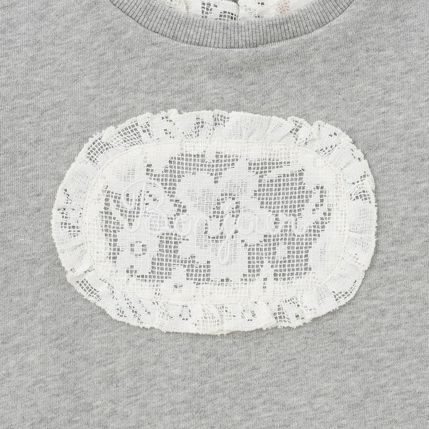 蕾絲標誌衛衣