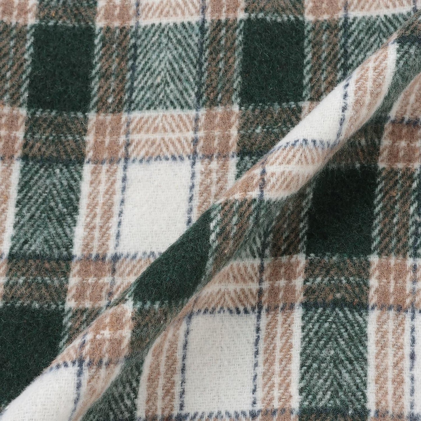 燈芯絨/格紋拼接襯衫