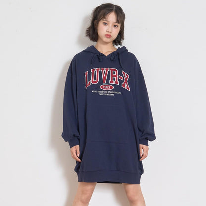 寬鬆連帽衛衣裙