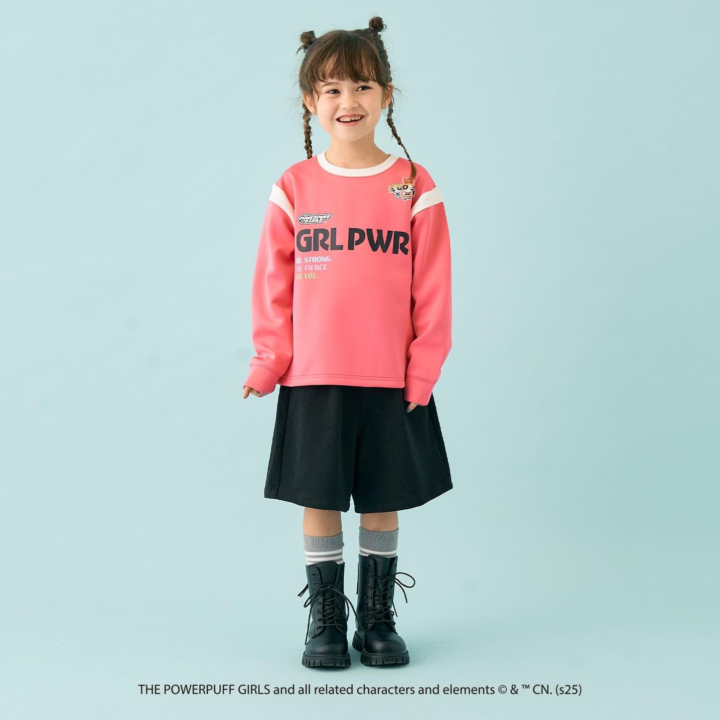 【防汙加工】【飛天小女警】針織圓領衛衣