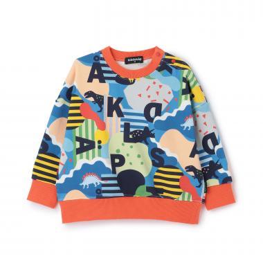 恐龍圖案LOGO印花衛衣