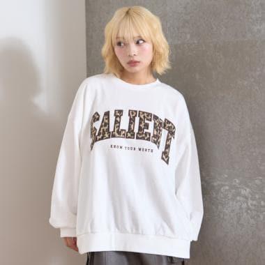 【LTXC】圖案標誌貼布寬鬆衛衣