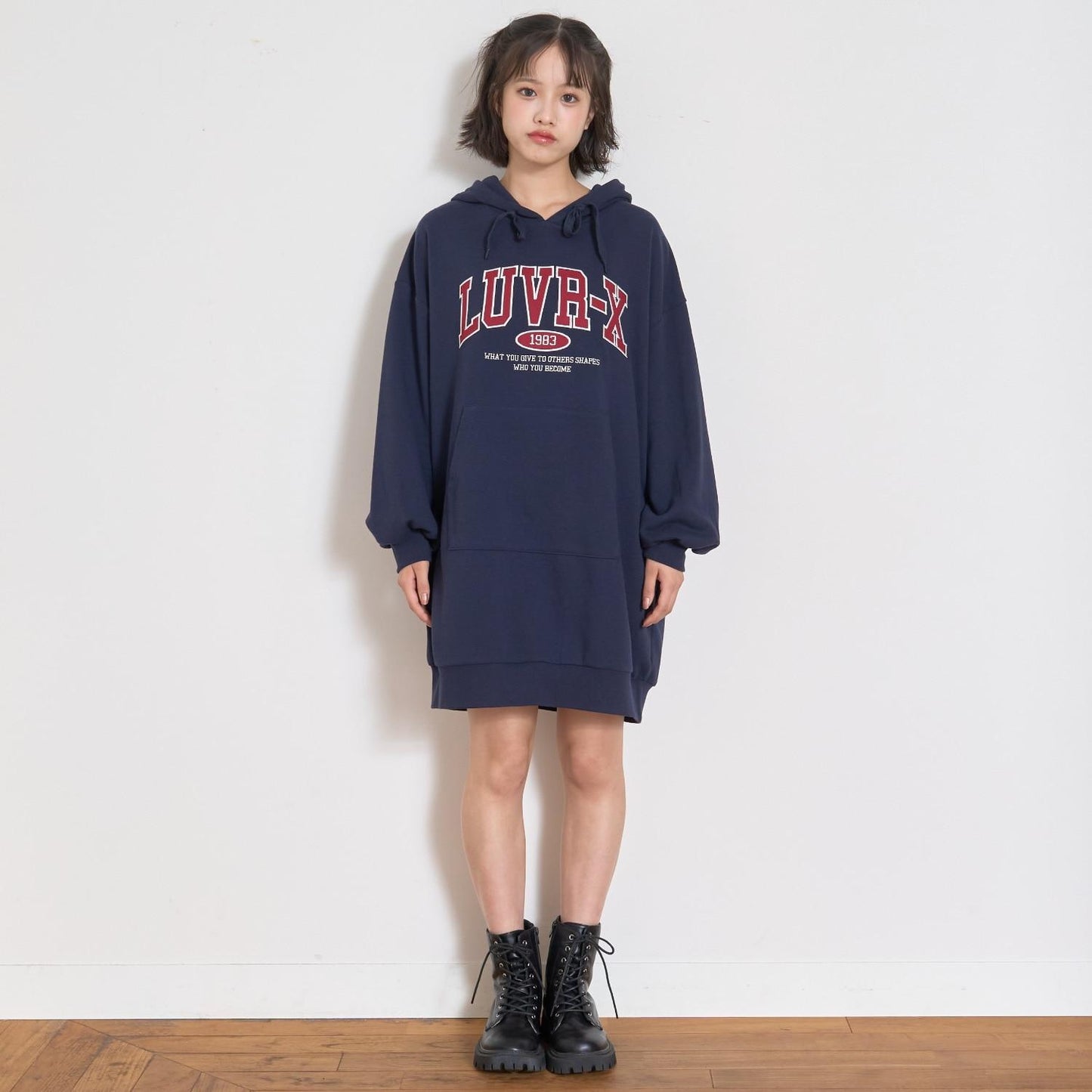 寬鬆連帽衛衣裙