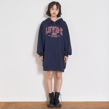 寬鬆連帽衛衣裙