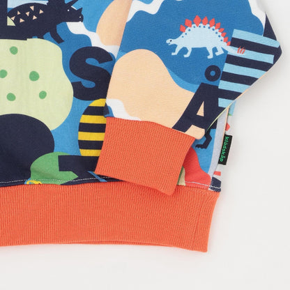 恐龍圖案LOGO印花衛衣