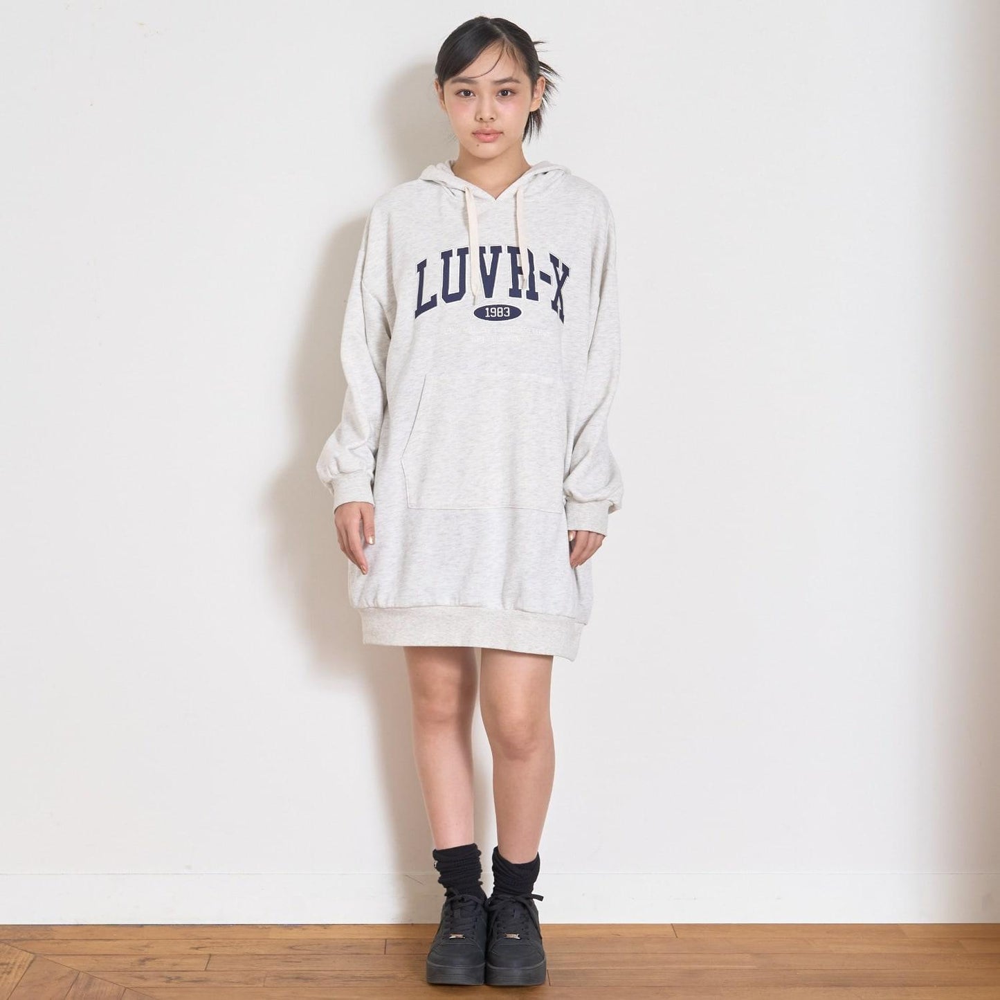 寬鬆連帽衛衣裙