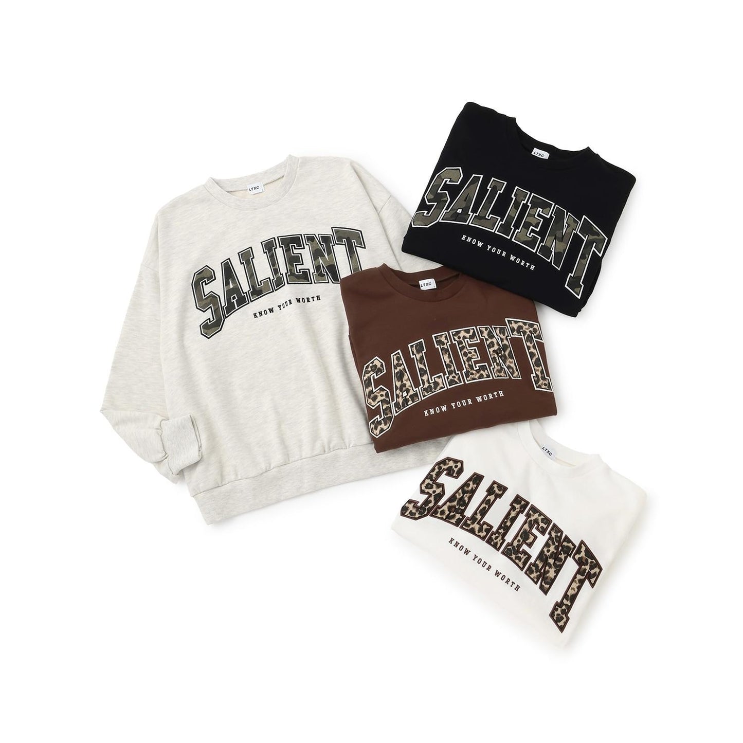 【LTXC】圖案標誌貼布寬鬆衛衣