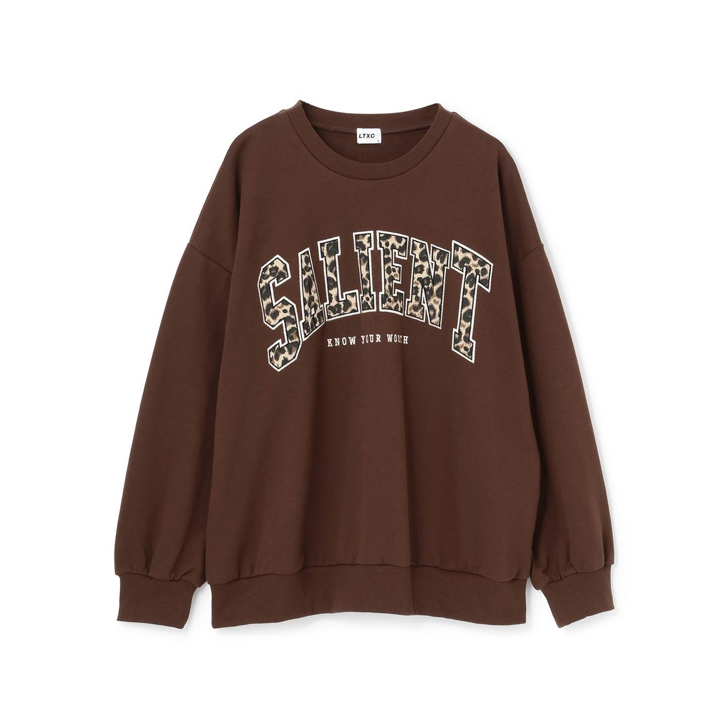 【LTXC】圖案標誌貼布寬鬆衛衣