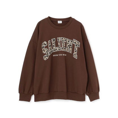 【LTXC】圖案標誌貼布寬鬆衛衣