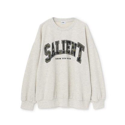 【LTXC】圖案標誌貼布寬鬆衛衣