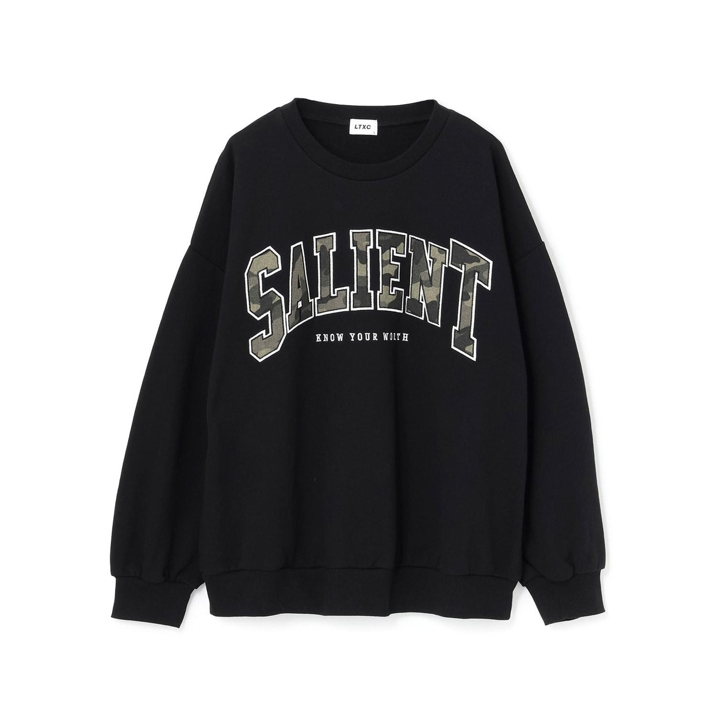 【LTXC】圖案標誌貼布寬鬆衛衣