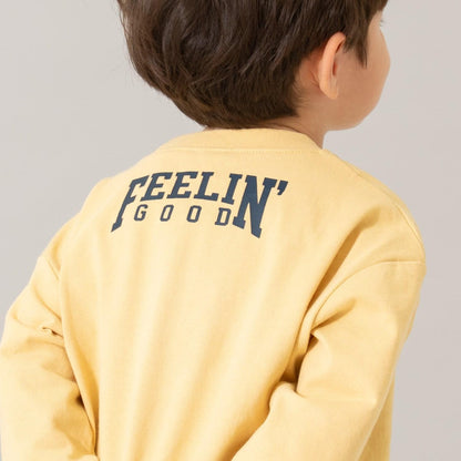 【USA棉】AND標誌寬鬆大學風長袖T恤