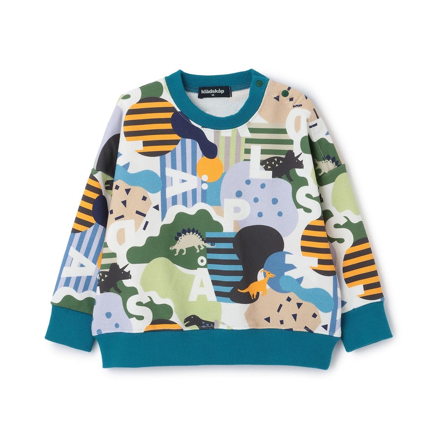 恐龍圖案LOGO印花衛衣