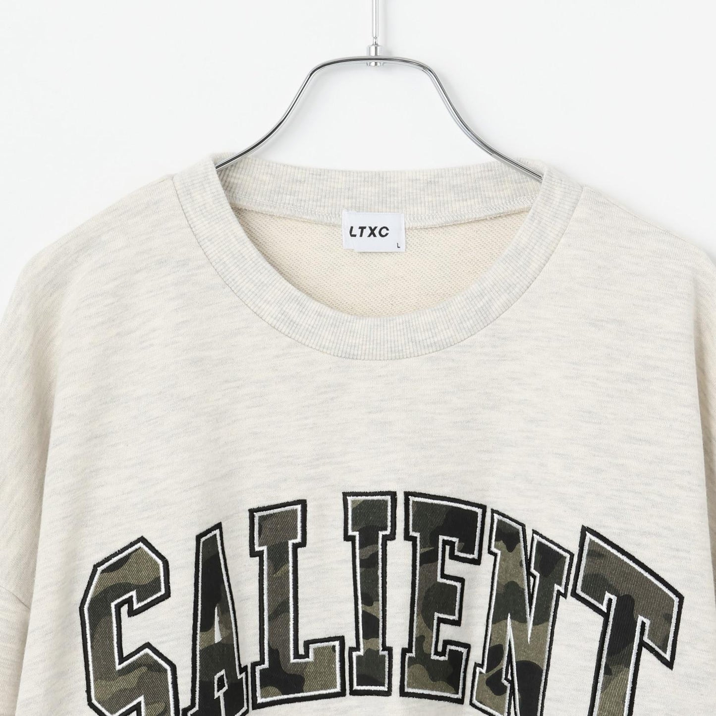 【LTXC】圖案標誌貼布寬鬆衛衣