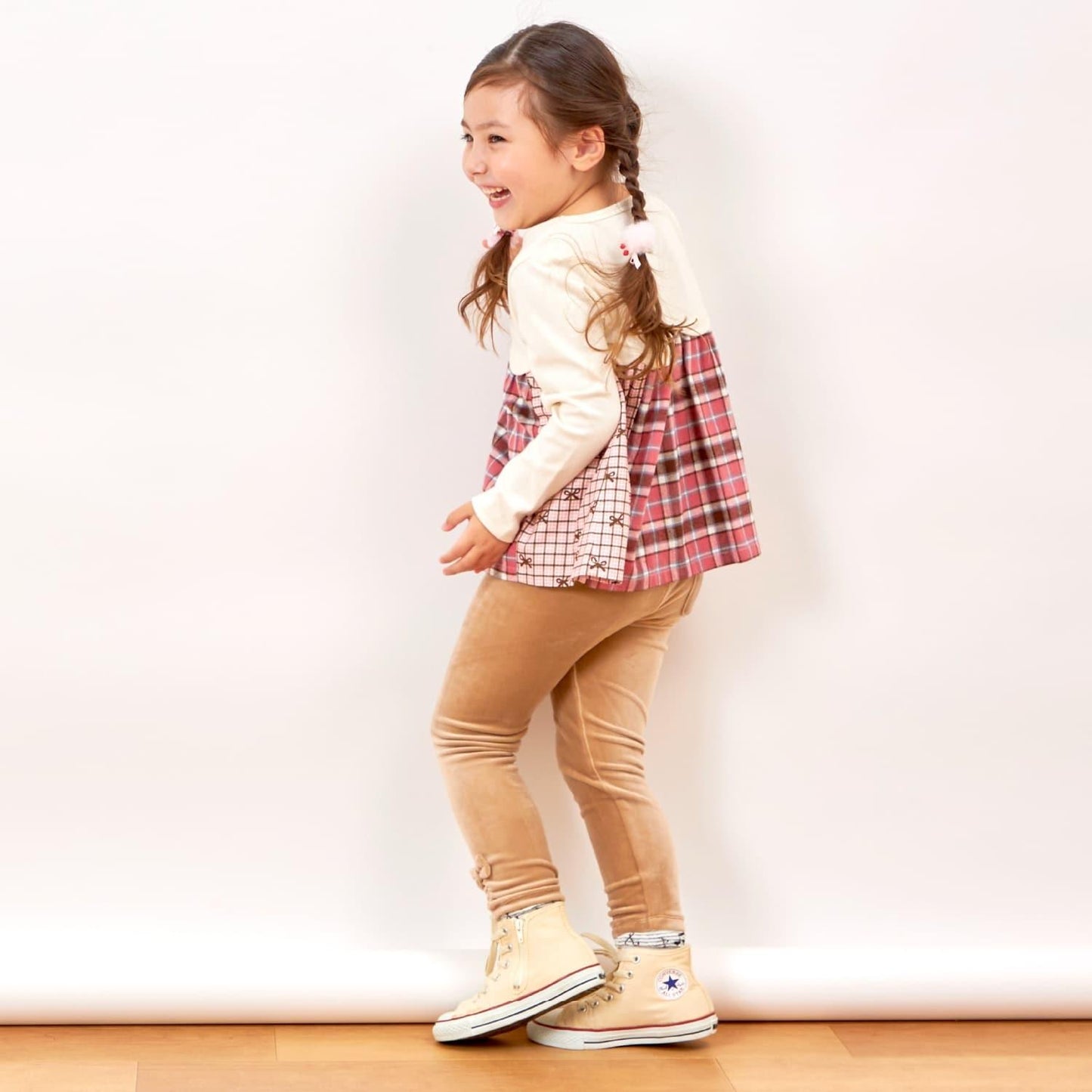 絲滑觸感天鵝絨打底褲