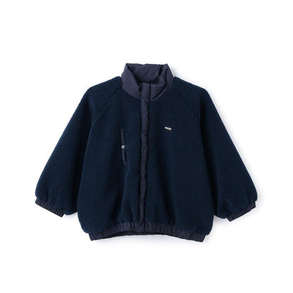 寬鬆廓形仿羊羔絨夾克