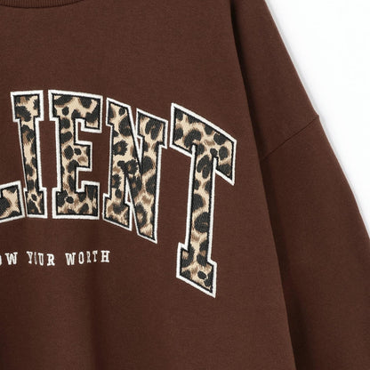 【LTXC】圖案標誌貼布寬鬆衛衣