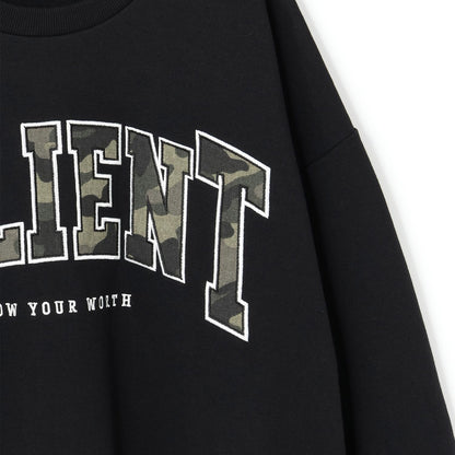 【LTXC】圖案標誌貼布寬鬆衛衣