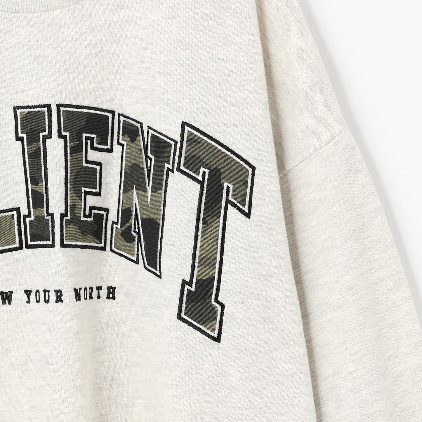 【LTXC】圖案標誌貼布寬鬆衛衣