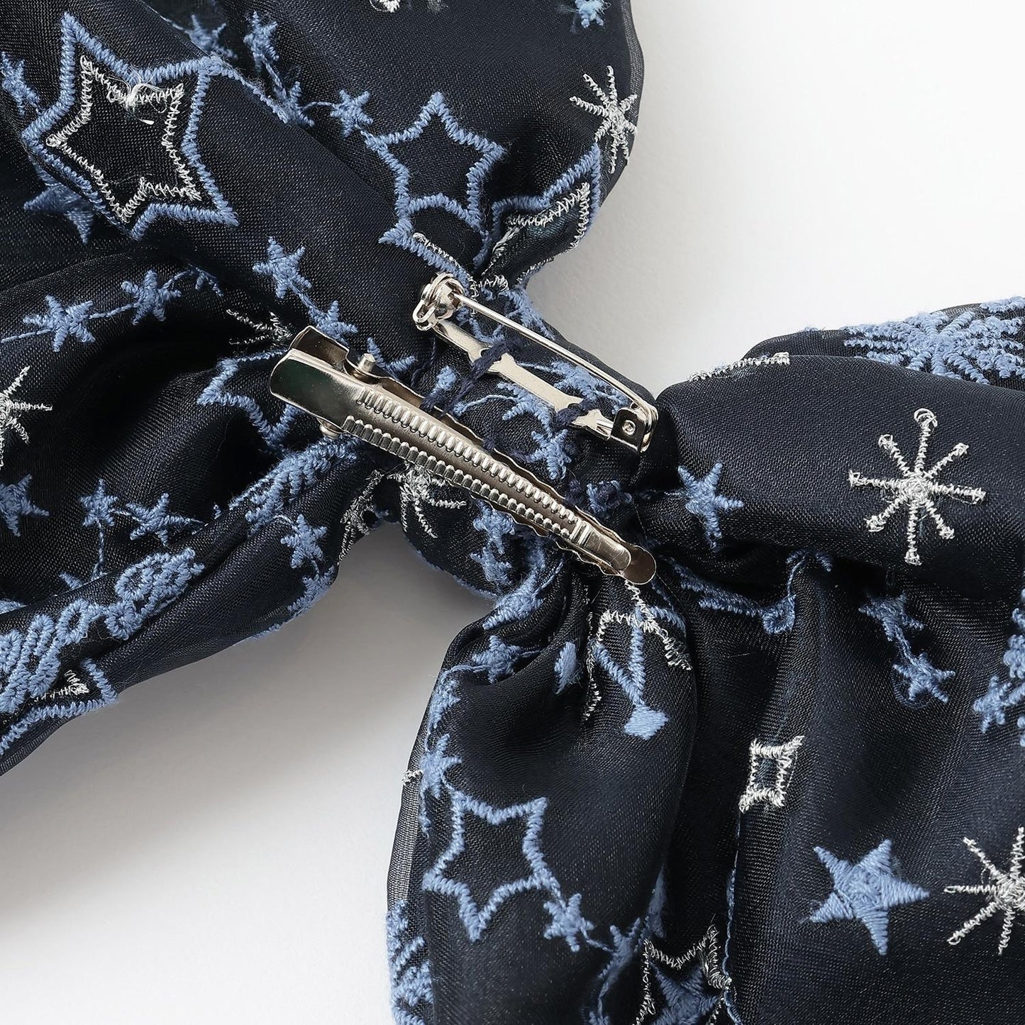 閃亮星星刺繡連衣裙