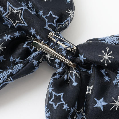 閃亮星星刺繡連衣裙