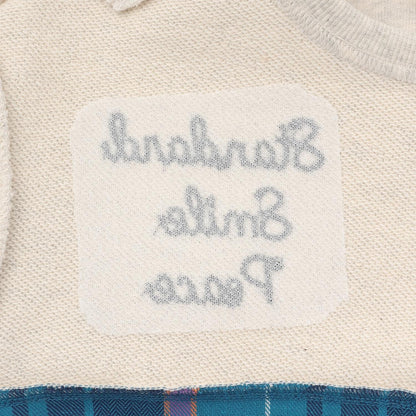 加絨人字紋格子衛衣