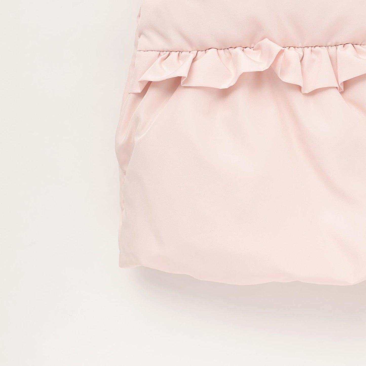 荷葉邊羽絨馬甲