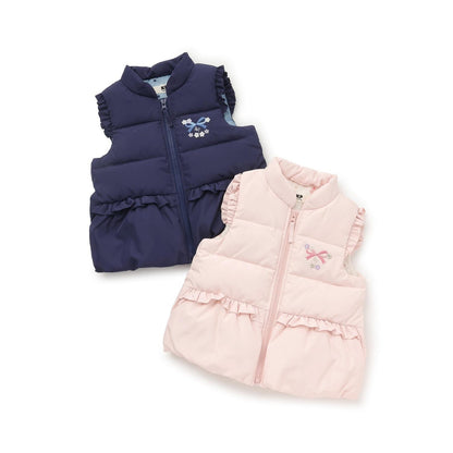 荷葉邊羽絨馬甲