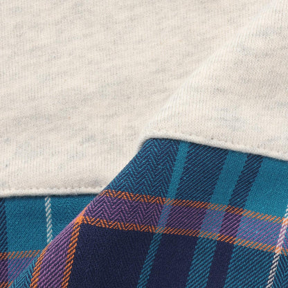 加絨人字紋格子衛衣