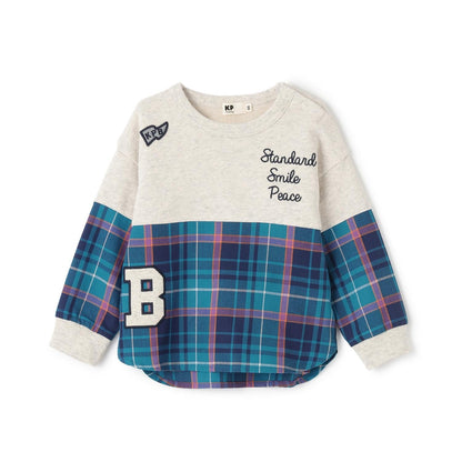 加絨人字紋格子衛衣