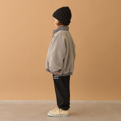 寬鬆廓形仿羊羔絨夾克