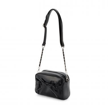 褶皺口袋蝴蝶結單肩包