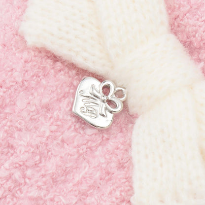 蝴蝶結棉花糖針織手套