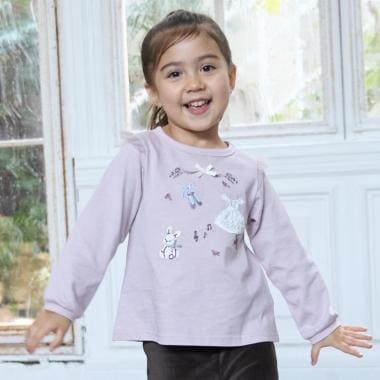 【色】芭蕾元素長袖T恤