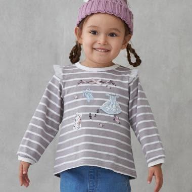 【色】芭蕾元素長袖T恤