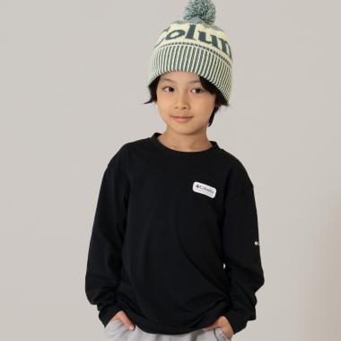 【Columbia】兒童單點標誌長袖T恤