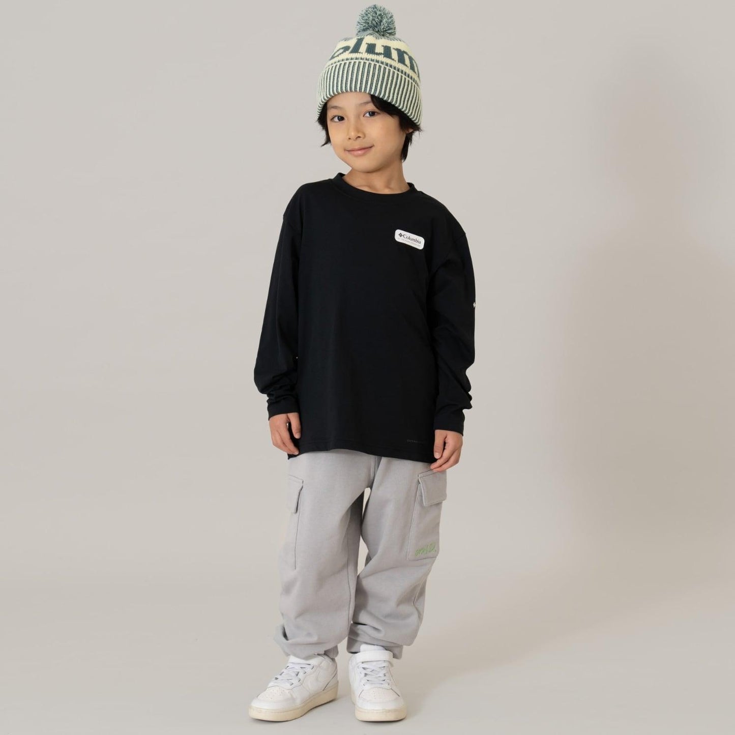 【Columbia】兒童單點標誌長袖T恤
