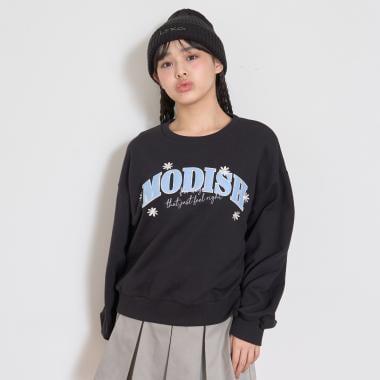 【7days】Logo花卉印花衛衣